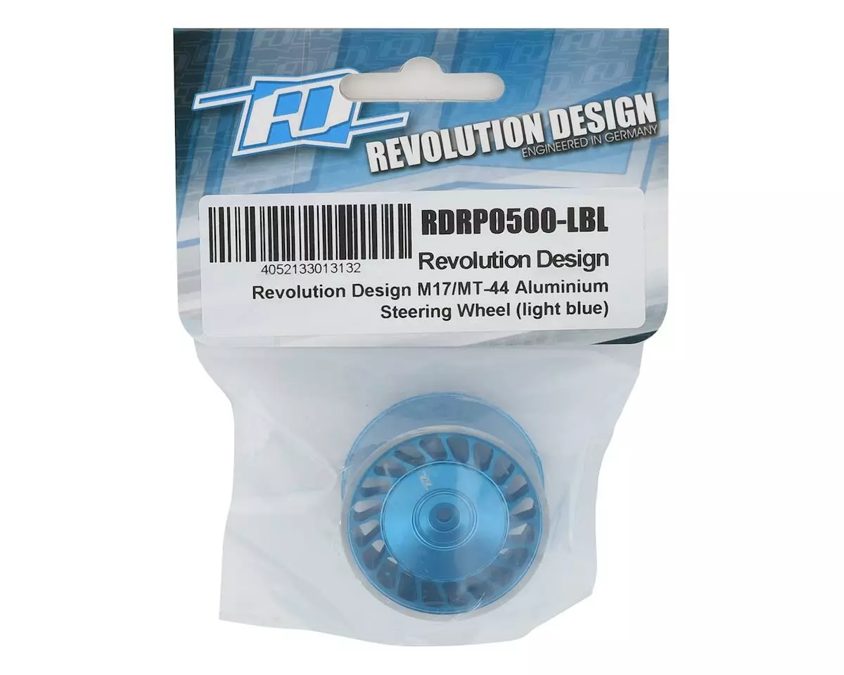 Revolution Design Sanwa M17/MT-44 Aluminum Steering Wheel (Light Blue) 2 Revolution Design Sanwa M17/MT-44 Aluminum Steering Wheel (Light Blue) - Image 2