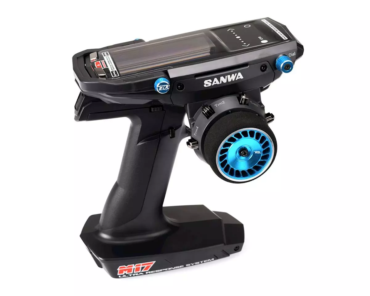 Revolution Design Sanwa M17/MT-44 Aluminum Steering Wheel (Light Blue) 3 Revolution Design Sanwa M17/MT-44 Aluminum Steering Wheel (Light Blue) - Image 3