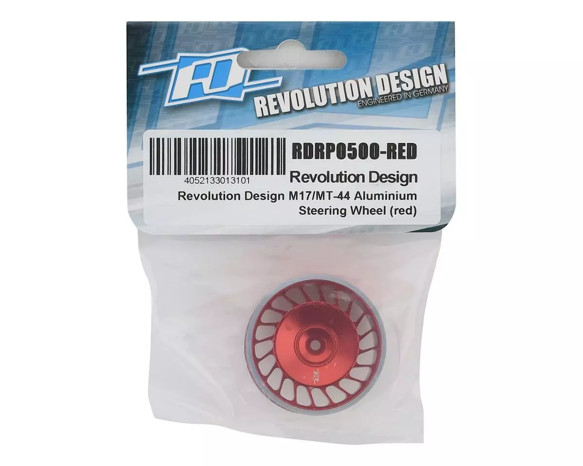 Revolution Design Sanwa M17/MT-44 Aluminum Steering Wheel (Red) 2 Revolution Design Sanwa M17/MT-44 Aluminum Steering Wheel (Red) - Image 2