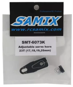 Samix Aluminum Adjustable Servo Horn (23T-KO/Sanwa) (Black) -Cheap Boat Model Store samsmt 6073k 2