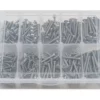 Samix Long Stainless Steel M3 Screw Set w/Plastic Box (300) (Flat Head/Button Head)