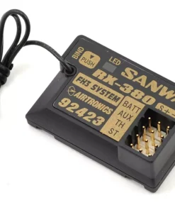 Sanwa/Airtronics RX-380 2.4Ghz FHSS-3 3-Channel Receiver (M12/MT4)