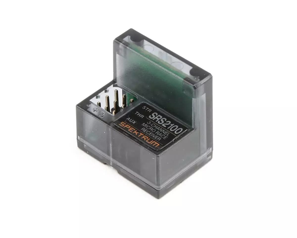 Spektrum RC SR2100 Micro 3-Channel DSMR Race Surface Receiver w/Internal Antenna 1 Spektrum RC SR2100 Micro 3-Channel DSMR Race Surface Receiver w/Internal Antenna