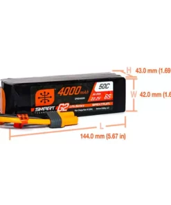 Spektrum RC 6S Smart G2 LiPo 50C Battery Pack (22.2V/4000mAh) w/IC5 Connector 5 Spektrum RC 6S Smart G2 LiPo 50C Battery Pack (22.2V/4000mAh) w/IC5 Connector -Cheap Boat Model Store spmx46s50 2