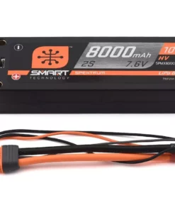 Spektrum RC 2S 100C Smart LiPo Battery w/5mm Tubes (7.6V/8000mAh)