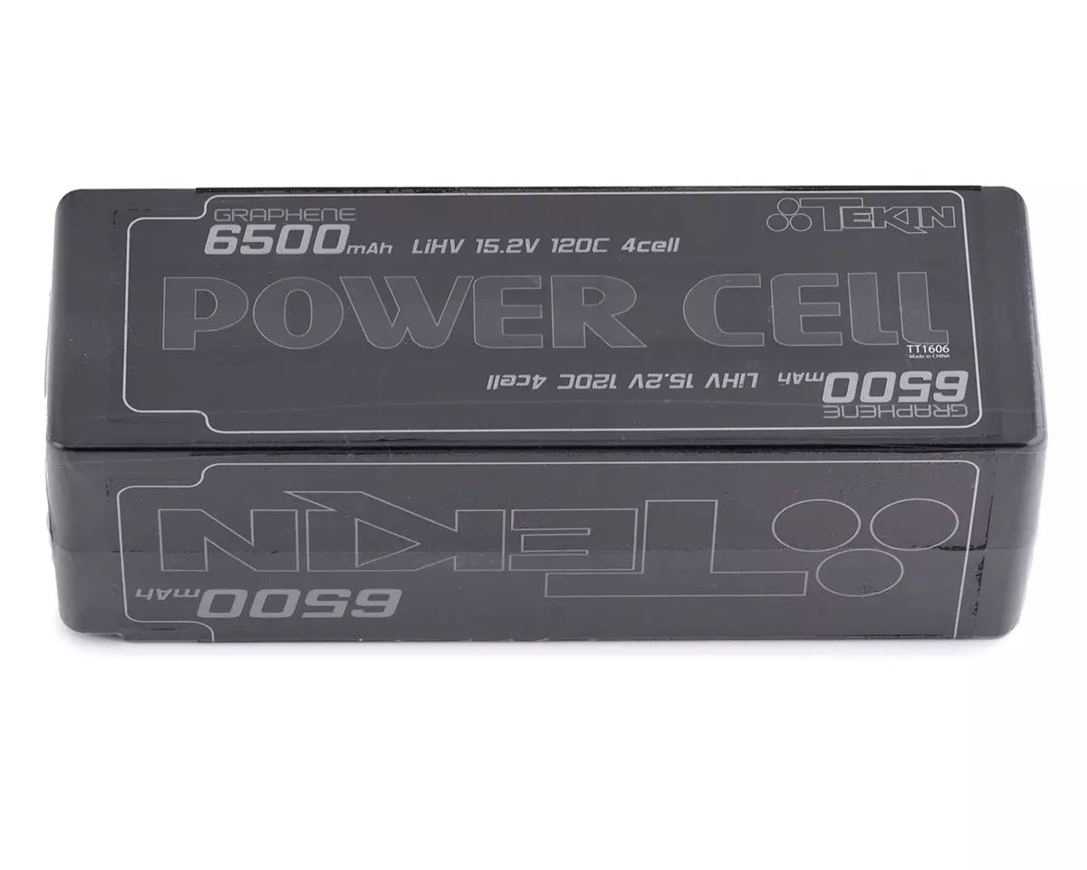 Tekin Power Cell 4S Hard Case 120C Graphene LiPo Battery (15.2V/6500mAh) w/5mm Bullets 1 Tekin Power Cell 4S Hard Case 120C Graphene LiPo Battery (15.2V/6500mAh) w/5mm Bullets