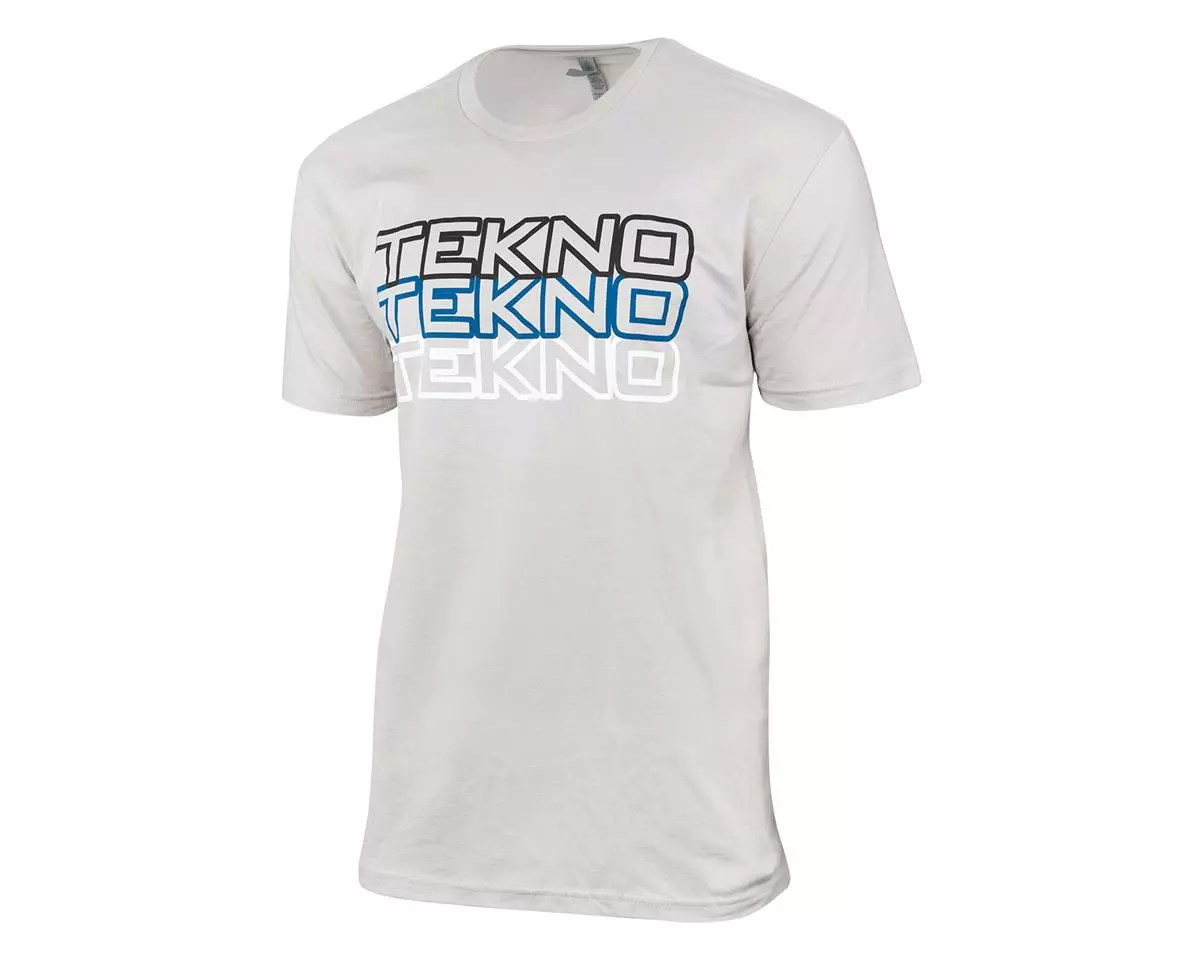 Tekno RC Stacked Logo T-Shirt (Light Grey) (M) 1 Tekno RC Stacked Logo T-Shirt (Light Grey) (M)