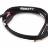 Trinity 1S Pro Charge Cables w/5mm Bullet Connector (Black)
