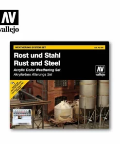 Vallejo Paints Rust N Steel Effects Paint Set 17Ml