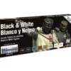 Vallejo Paints Blacks N Whites Paint Set 8Pc 17Ml