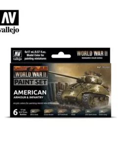 Vallejo Paints Wwii American Armour N Inf Paint Set