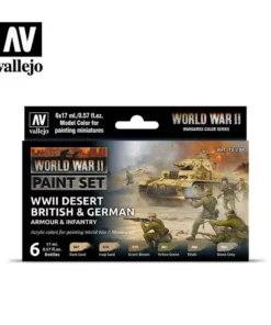 Vallejo Paints Wwii Desert Brit N Ger Arm N Inf Paint