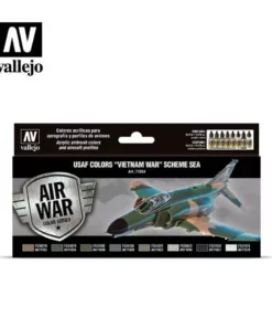 Vallejo Paints Usaf Colors -Vietnam War- Scheme Sea Set(8) 17Ml