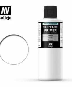 Vallejo Paints White Primer Acry-Poly 200Ml