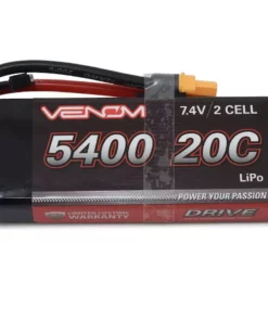 Venom Power 2S 20C LiPo Battery w/UNI 2.0 Connector (7.4V/5400mAh)