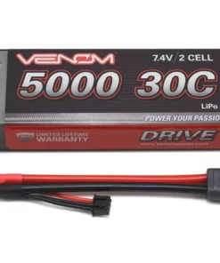 Venom Power 2S 30C Hard Case LiPo Battery w/UNI 2.0 Connector (7.4V/5000mAh)