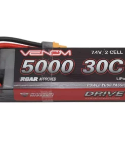 Venom Power 2S 30C Hard Case LiPo Battery w/UNI 2.0 Connector (7.4V/5000mAh)
