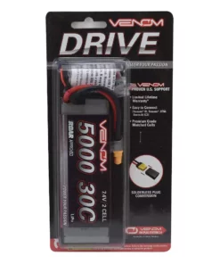 Venom Power 2S 30C Hard Case LiPo Battery w/UNI 2.0 Connector (7.4V/5000mAh) -Cheap Boat Model Store vnr15149 2