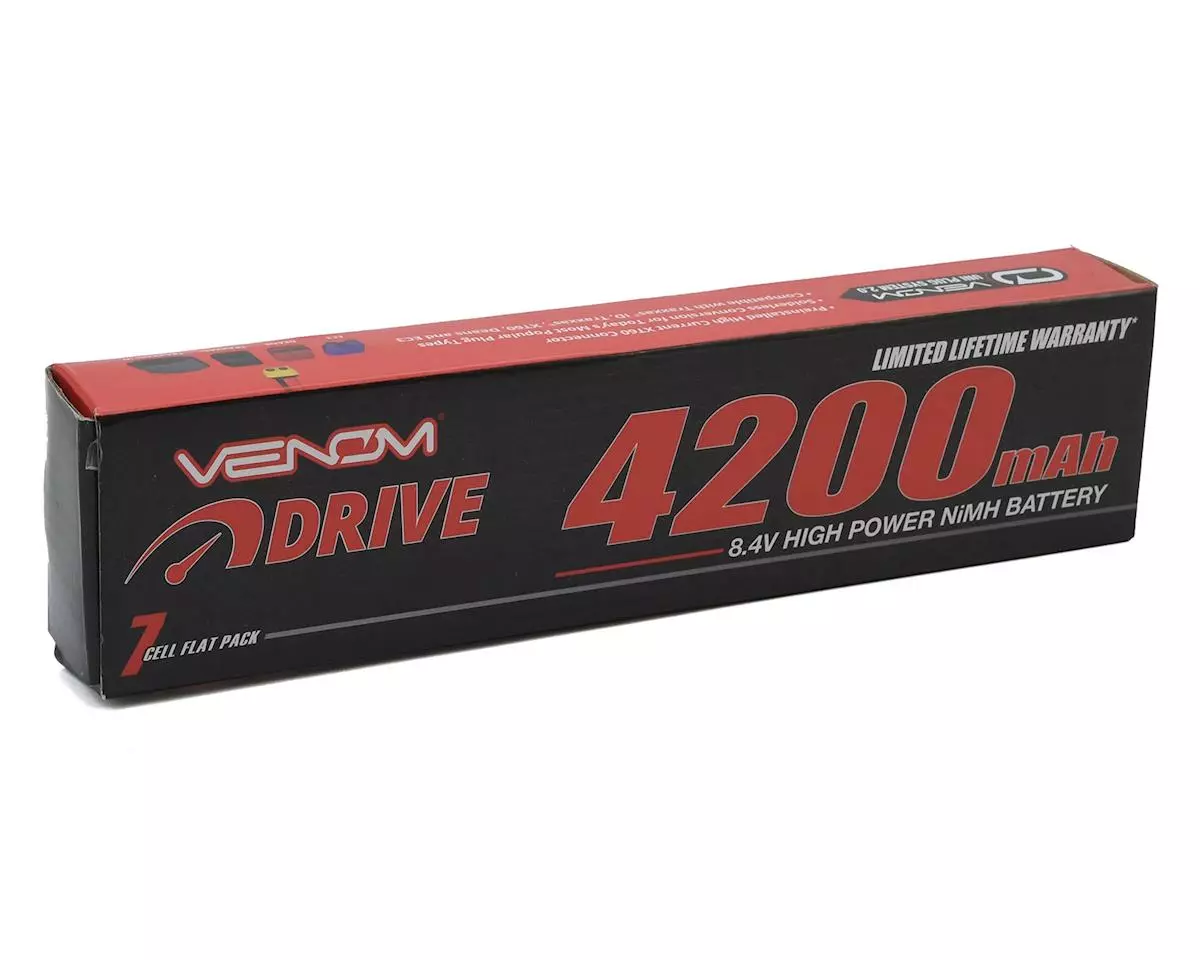 Venom Power 7 Cell NiMH Flat Battery w/UNI 2.0 Connector (8.4V/4200mAh) 3 Venom Power 7 Cell NiMH Flat Battery w/UNI 2.0 Connector (8.4V/4200mAh) - Image 3