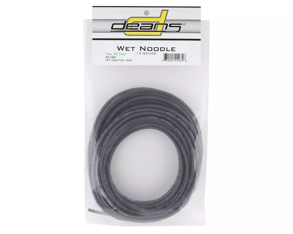 Deans 12AWG Wet Noodle Wire (Black) (30') 2 Deans 12AWG Wet Noodle Wire (Black) (30') - Image 2