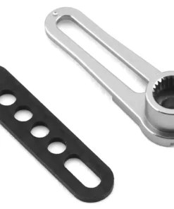 WRAP-UP NEXT Aluminum Long Adjustable Servo Horn (Silver) (25T-Futaba/Protek)