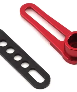 WRAP-UP NEXT Aluminum Long Adjustable Servo Horn (Red) (23T-Sanwa/KO)