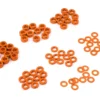 Yeah Racing 3x0.25/0.5/1.5/2/2.5/3mm Flat Washer Set (Orange) (70)